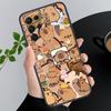 Cartoon Cute Capybara Phone Case For Samsung A55 A16 A56 A36 A35 A15 A53 A54 A33 A34 A25 A05S A52 A52S A14 A24 A26 A71