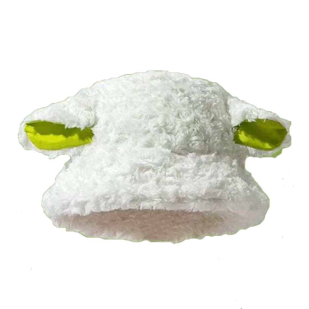 

for sauna one size fits for for Korean cold protection [Vitadoro] Hat, warm, fluffy, soft, women, children, cute, hat, all, skiing, women, style, білий