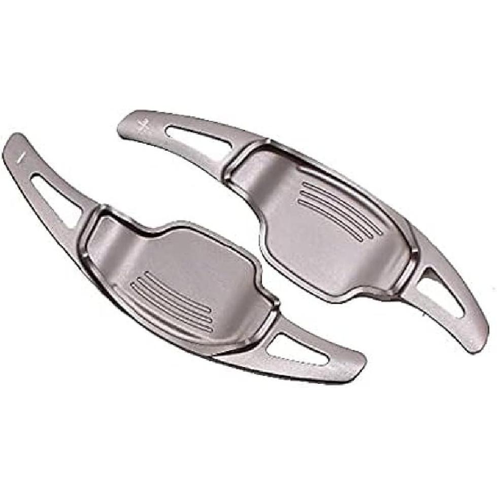 Shift Paddles for Chevrolet Camaro 2012-2015 2pcs Aluminum Shift Lever Paddle Steering Wheel Shifter Extend Steering Wheels Extension,Silver