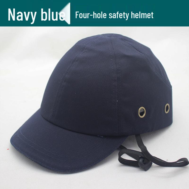 Four-Hole Lightweight Safety Helmet – Summer Brim Cap for Construction and Welding