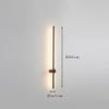 Fumi  Contemporary Long Strip Wall Lamp,  Led  Minimalist Indoor Wall Light For Indoor Living Room Bedroom,dining Room,bathroom