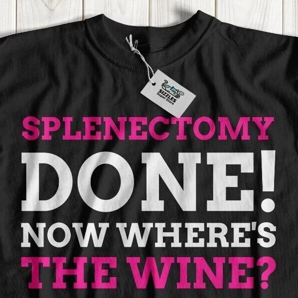 Unisex Funny Splenectomy T-Shirt Enlarged & Ruptured Spleen Cancer Gifts 4XL