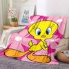 1pz Coperta Uccellino Titti Fibra di Poliestere, Comfort per Tutte le Stagioni per Divano, Letto, Ufficio, Auto, Campeggio, Ideale Decorazione per la Casa e Regalo, Comfort per l'Ufficio