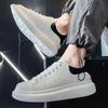 White Leather Men Casual Shoes Platform Outdoor Mens Walking Running Sneakers Breathable Board Shoes Women Tennis Sport Shoes