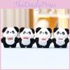 Panda Plush Toy With Cute Belly Band For Girls Gift And Backpack Decoration