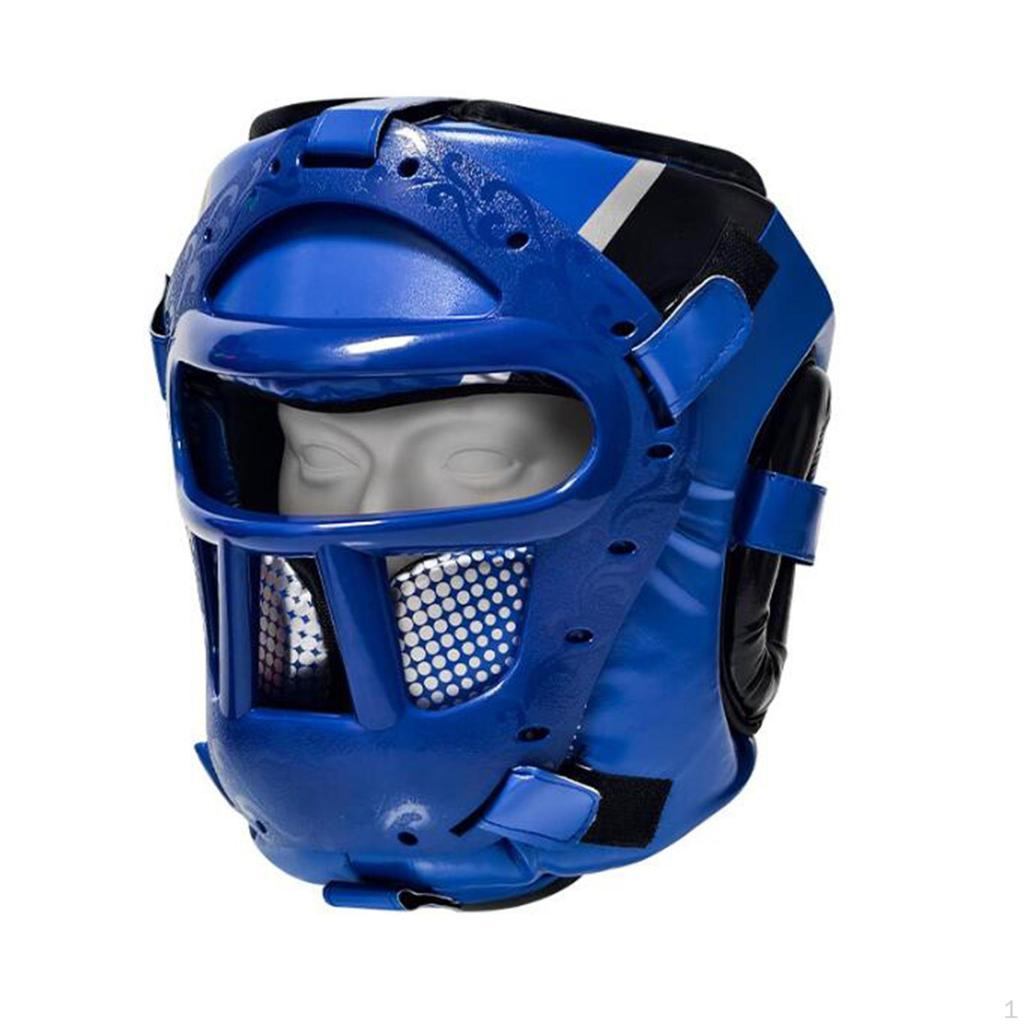 Karate Sparring Face Shield Boxing Cover Gym Mma Taekwondo Detachable Mask Facial Guard for