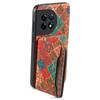 For OnePlus Ace 2 5G/11R 5G Case Floral Pattern Card Slot Kickstand PU Covered Hybrid Phone Shell
