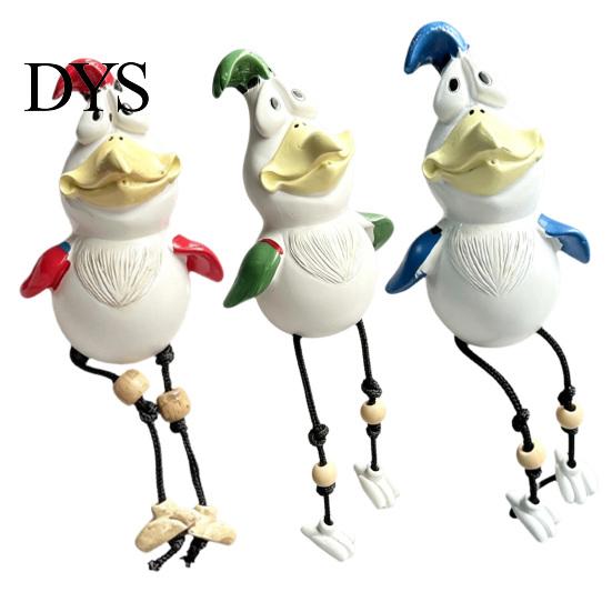 Outdoor Yard Art Decor Funny Chicken Art, Resin Rooster Statues, Unique Patio Balcony Accents Creative Sculptures for Garden Ornaments Modern