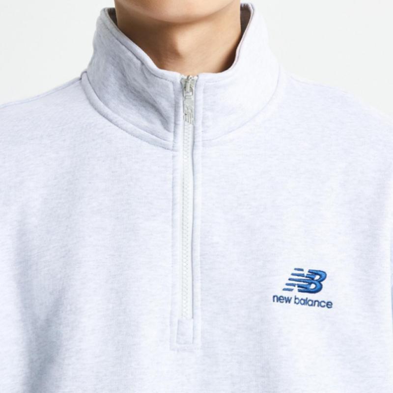 New Balance Common Team Stacked Brushed Half Zip Up Sweatshirt Nbncd42933 16
