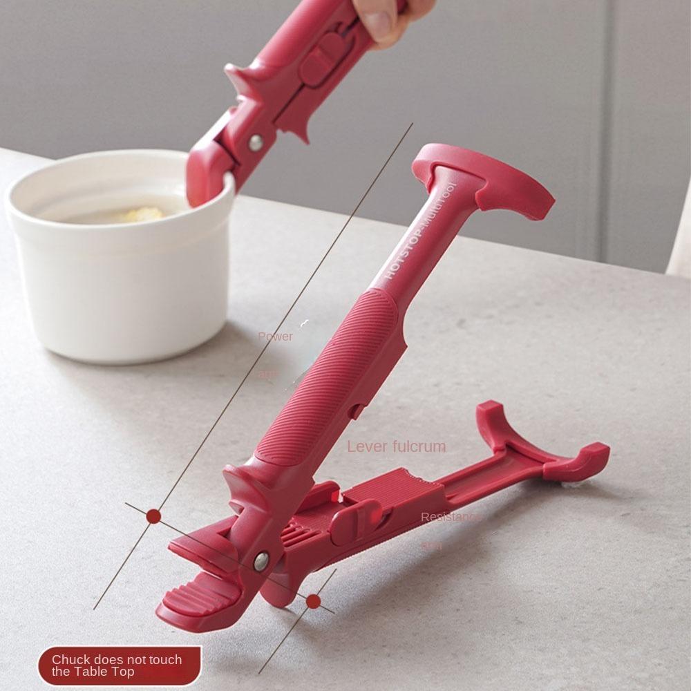 Portable 2in1 Anti Scalding Clip Silicone Durable Meal Bowls Tongs Save Effort Anti-hot Clip Kitchen Gadget
