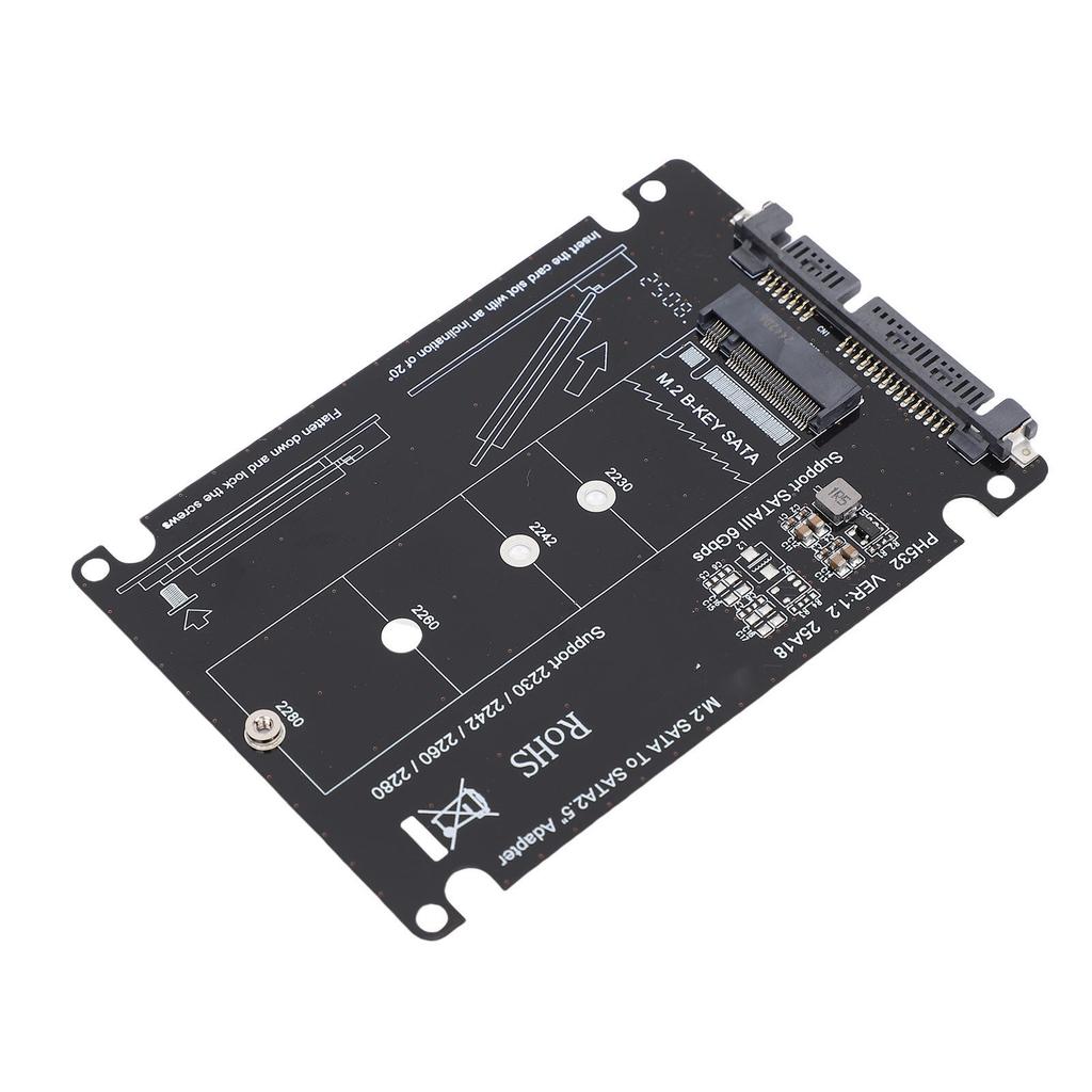 M.2 NGFF B Key MSATA SSD to 2.5in Serial ATA Adapter Enclosure Hard Disk Drive Converter Card for 2230 2242 2260 2280