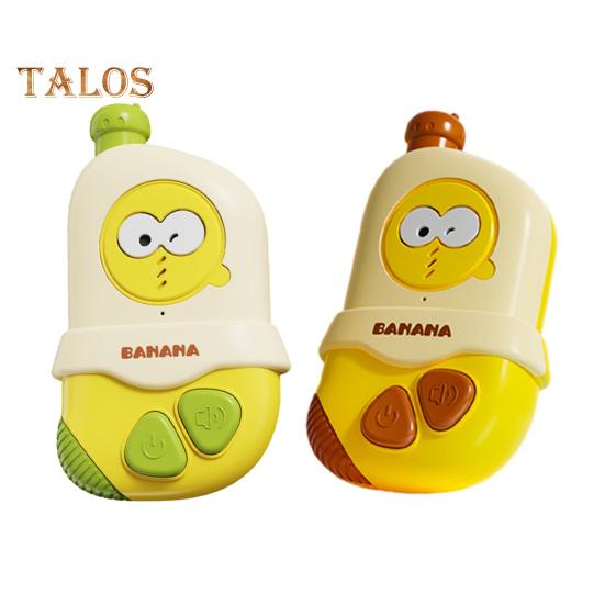 

1 пара детский мультяшный банановый домофон 300 м дальний радиус действия для мальчиков и девочек взаимодействие родителей и детей в помещении и на улице детский ручной беспроводной домофон игрушка 1 Pair