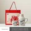 Ru Kiln Ceramic Insulated Teapot Set: Mute Thermos Pot with Teacup and Lid, Large Capacity, Chinese Style Office Cup.