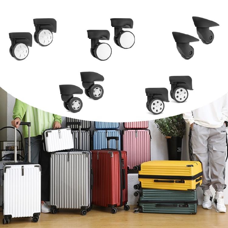 1 Pair Trolley Case Wheels Replacement Luggage Swivels Accessories for Travel