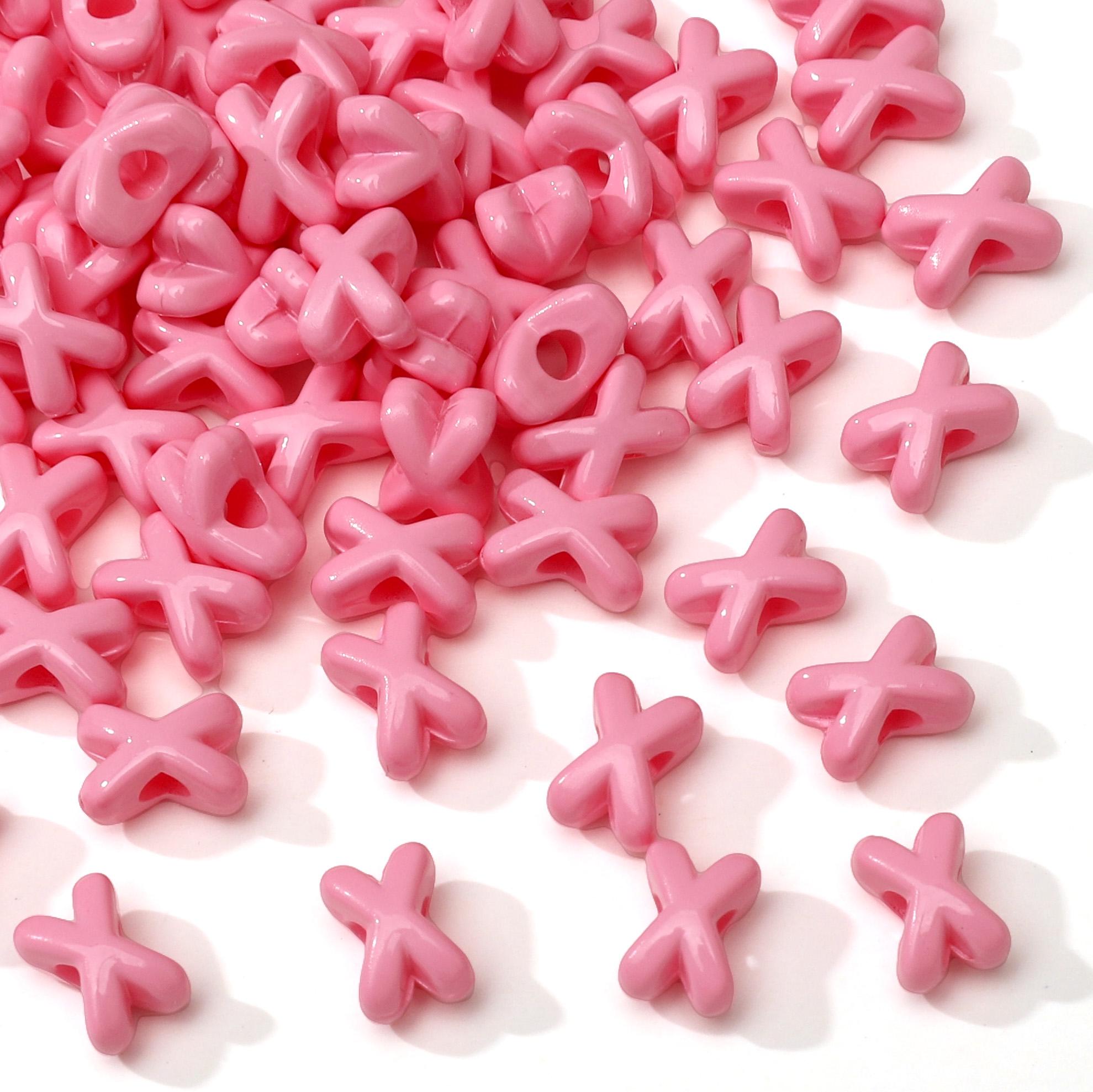 

5/20 шт. Акриловые цветные запеченные бусины-разделители в форме вилки для DIY, ручной работы, для изготовления браслетов, ожерелий, ювелирных изделий 5pcs розовый