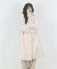 NAAIEEN Heavy Fleece High-Neck Long Coat