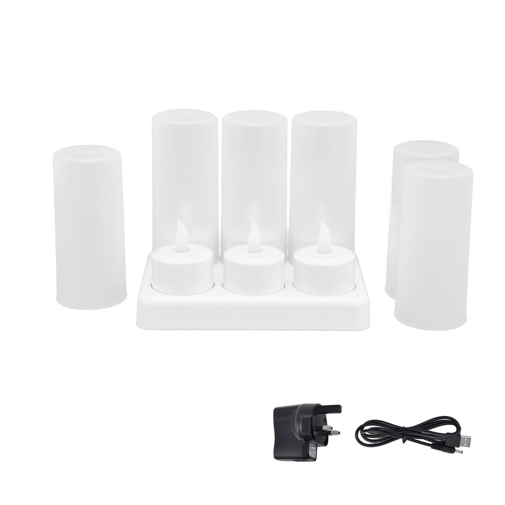 Candle Light Warm White Light LED Tea Light for Wedding Party Table Dining Room 100?240VAU Plug