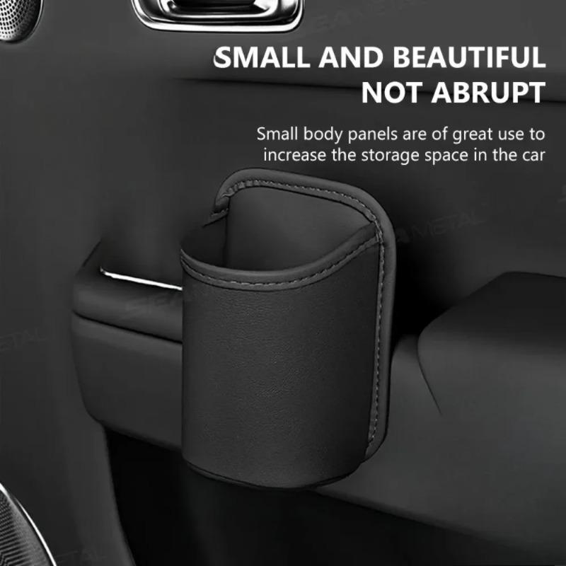 Car Seat Back Storage Box Cup Holder Phone Pocket Drink Organizer Hanging Waste Bin Multi-use Auto Accessory for Vehicle