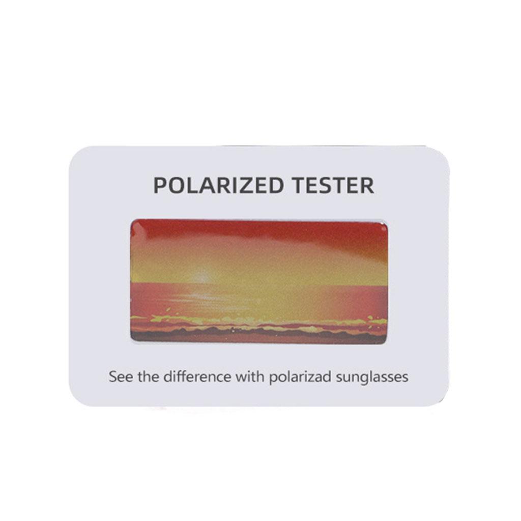 Polarization Sunglasses Tester, Polarized Glasses Test Card,Polarized Glasses Check Paper Accessories, 6x4cm