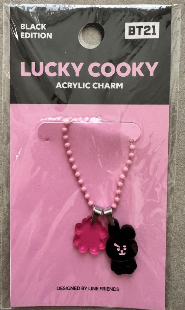 [USED] BT21 lucky cooky acrylic charm keychain