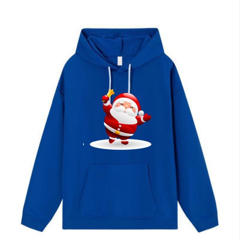 Vánoční Vzor Santa Clause Zábavná Módní Mikina s Kapucí Muži Ženy Podzim Zima Ležérní Líný Styl Volná Mikina