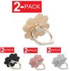 2-pack Universal 360 Rotating Finger Ring Stand Holder For Cell Phone With Elegant Flower Design And Premium Quality Materials