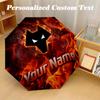 8 Rib Auto Folding Umbrella Wolverhampton Wanderers Football Print Custom Name Text Portable Rain Gear