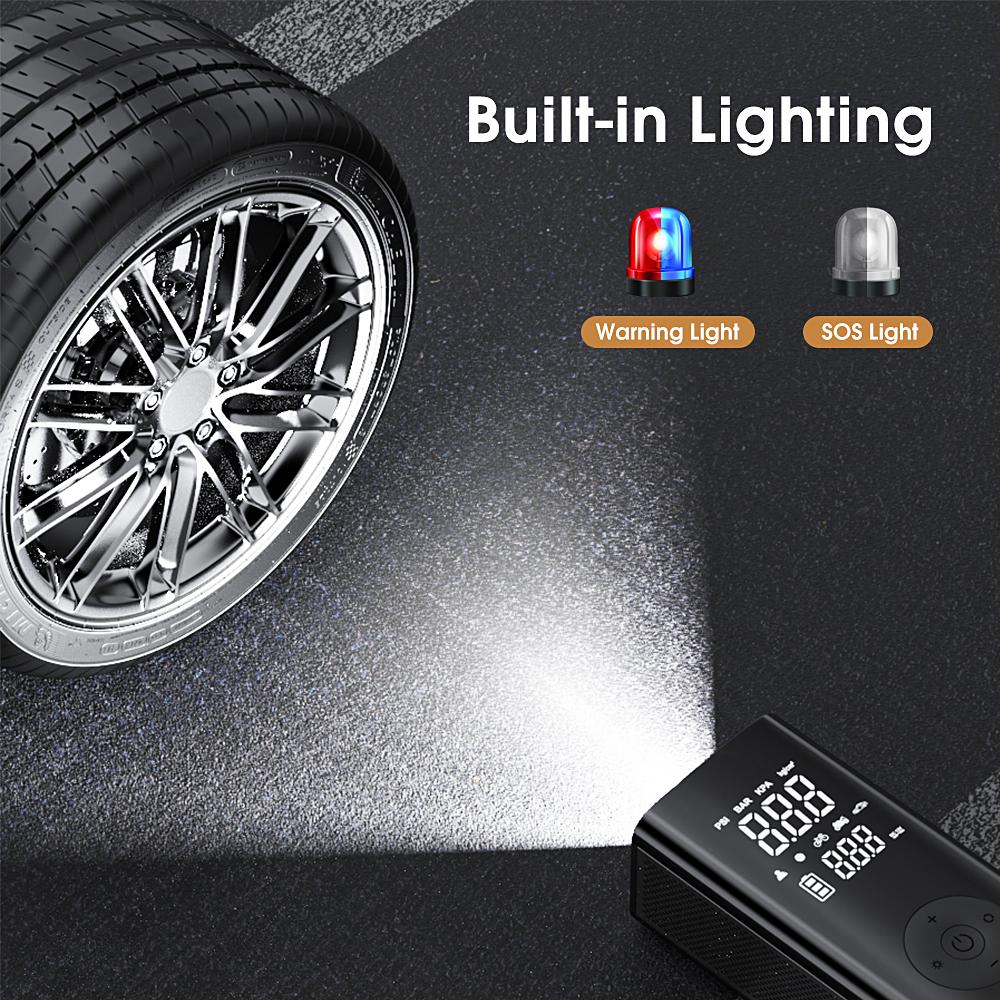 Wireless Tyre Air Pump Portable Car Air Compressor for Motorcycles Pickup Truck Digital Super Power Inflatable Pump