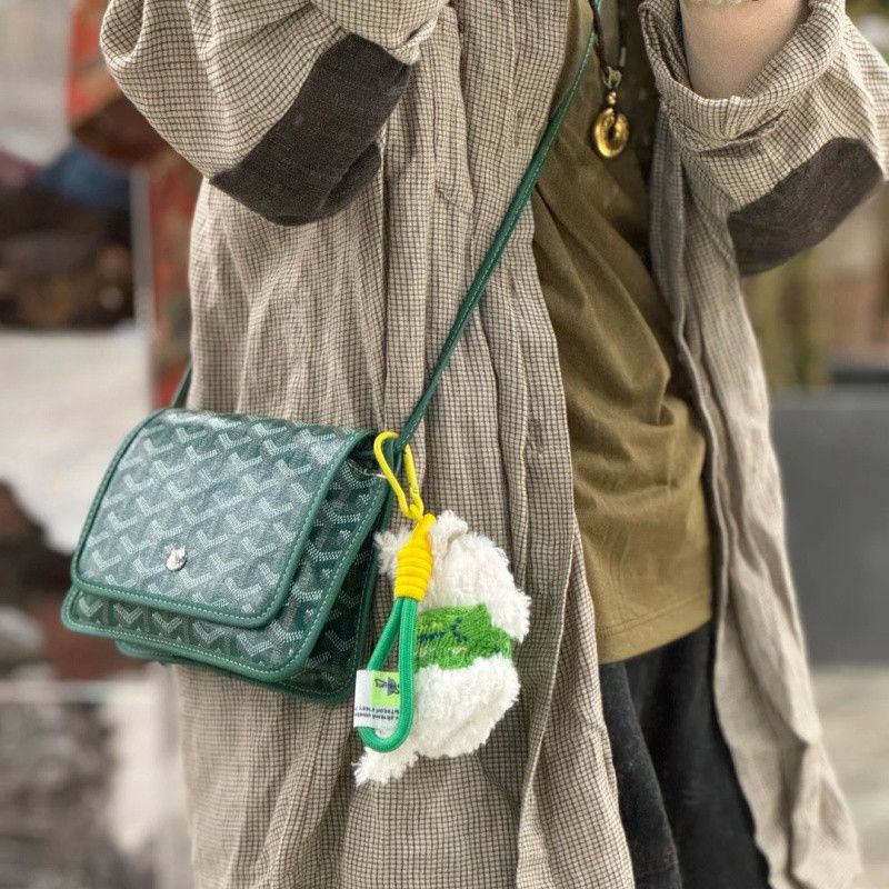 3-Layer Mini Crossbody Bag for Women, Lightweight PU Envelope Purse with Classic Print, Adjustable Shoulder Strap, Internal Document Pocket