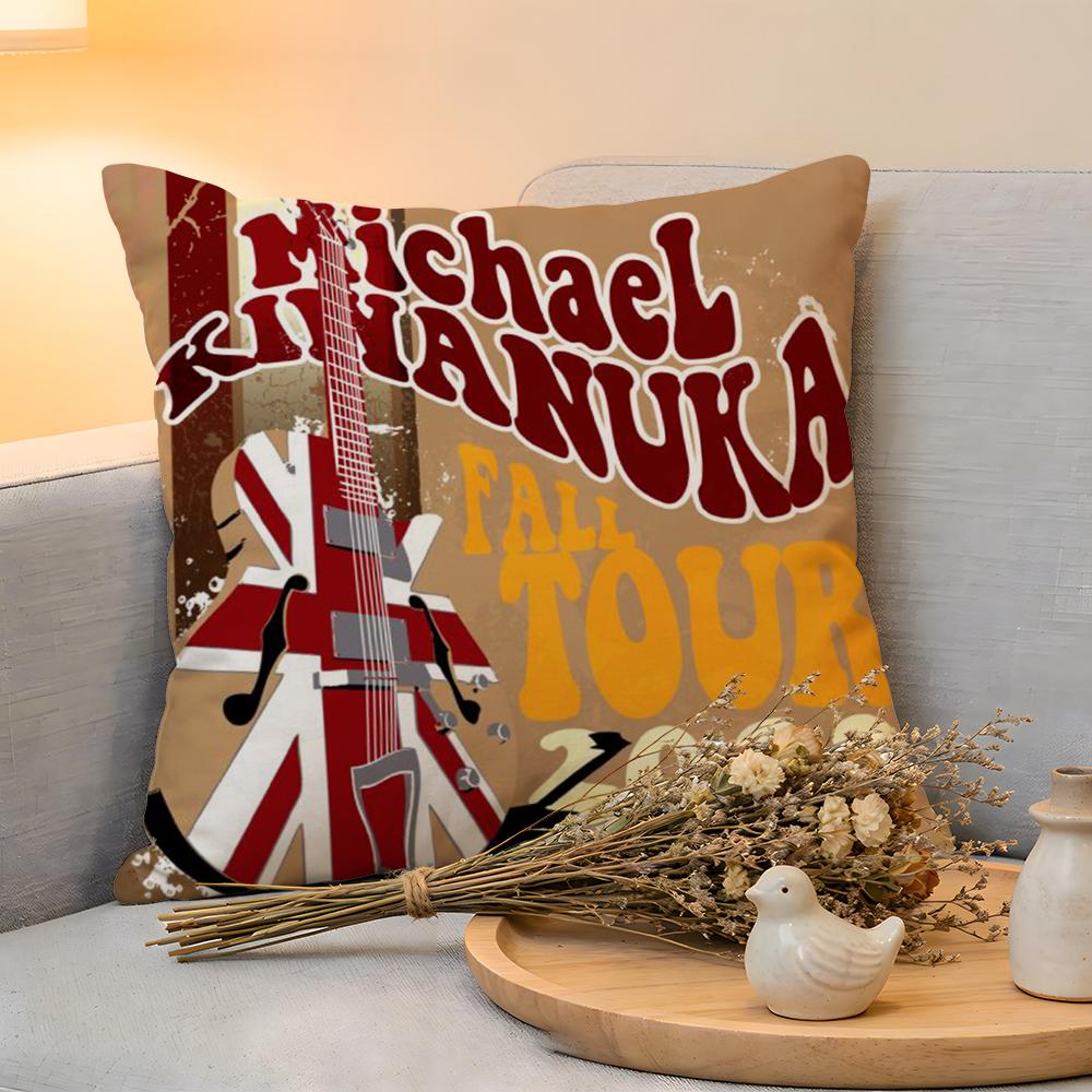 

Cushion Cover Linen SkinFriendly Soft Decorative Case For Sofa Home Decor Singer MMichael KKiwanuka Pillow cover 30x30cm