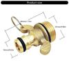 Brass Two Ears/45 Degree Elbow Water Hose Adapter Water Hose Connector Simple Installs for Boats Stress Frees Connection