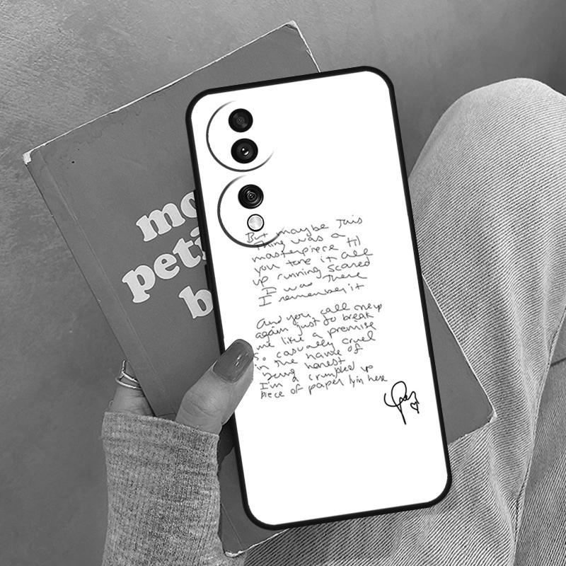 All Too Well Lyrics Case For Honor Magic 8 Pro 5 6 7 Lite Cover For Honor 400 200 90 70 50 X8a X8b X9a X9b X9c