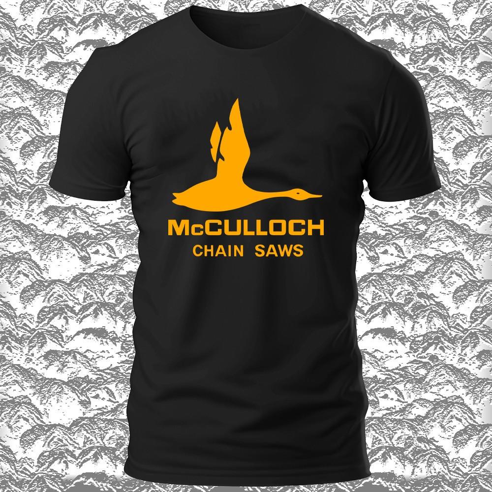Новая футболка с логотипом бензопилы McCulloch, смешная, размеры от S до 5XL, СДЕЛАНО В США, унисекс M