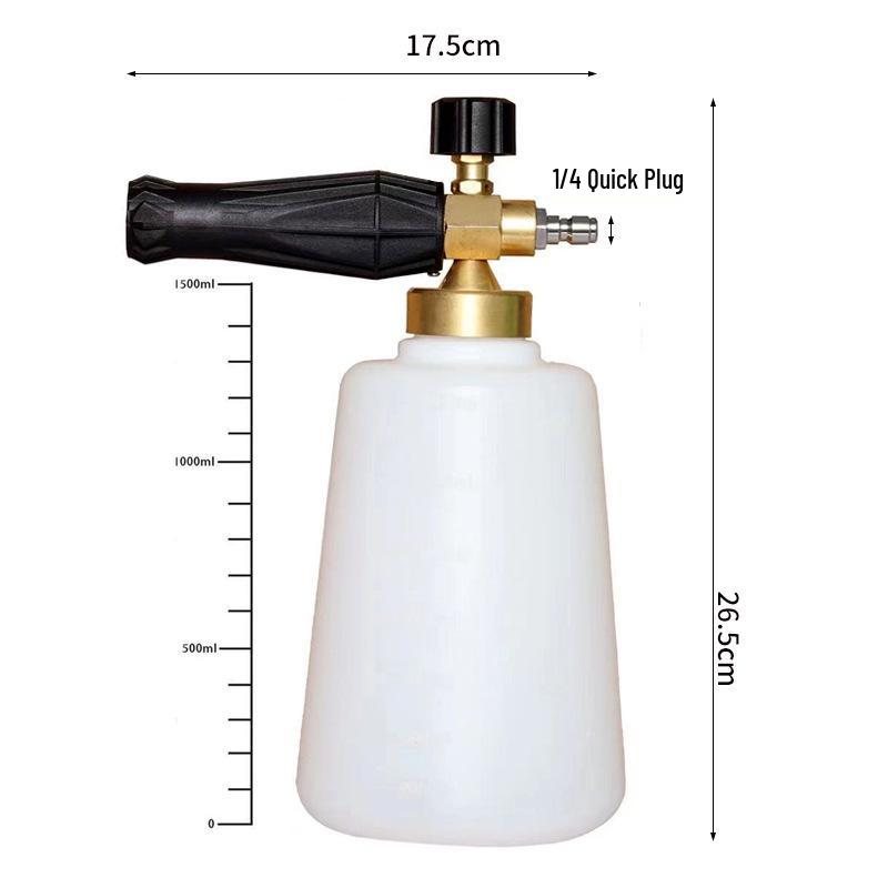 1.5L Adjustable All-Copper High-Pressure Foam Blaster Car Wash Spray Bottle