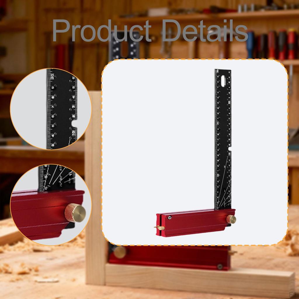Framing Square Professional Marking and Positioning Angle Gauge Circle Drawing Tool for Home