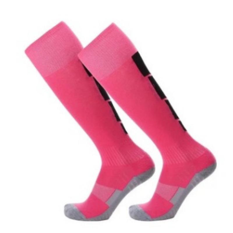 

Мужские осенне-зимние толстые шерстяные кольцевые носки для поглощения пота, износостойкие, противоскользящие, футбольные спортивные носки 1 pair розовый/чёрный