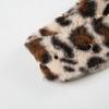 Waistband for Women Elegant Furred Plush Luxurious Belt Maillard Color Retro Girdle Belt Stylish Leopard Print