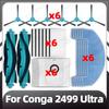 Compatible for Conga 2499 Ultra Replacement Main Side Brush HEPA Filter Mop Pad Dust Bags Spare Parts Accessories