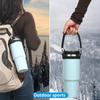 Hand-Free Woven Water Bottle Sling Rope Reusable Stretchable Water Bottle Holder Color Blocking Universal Water Cup Strap