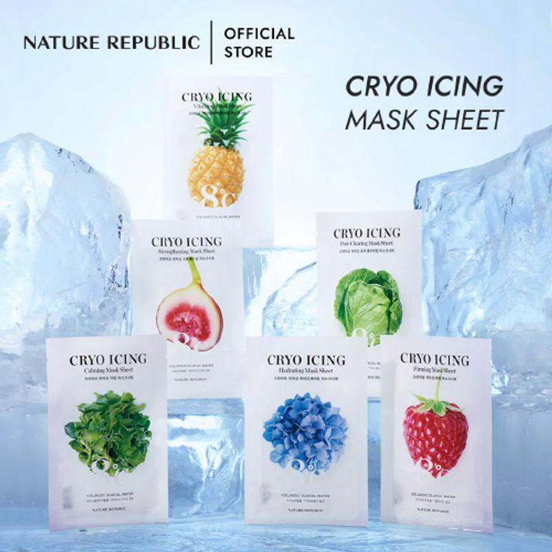[Nature Republic] Охлаждающая успокаивающая маска-патч Cryo Icing (6 типов) #Hydrating