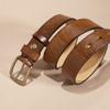 Hot First Layer Cowhide Men's Belt Scalper Leather Belt Classic Men's Versatile Pin Buckle Belt