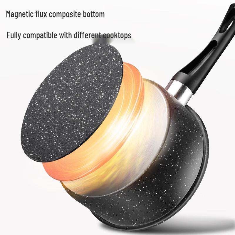 Yoshida Craftsman Maifan Stone Non-Stick 3-Piece Cookware Set with Double Lids