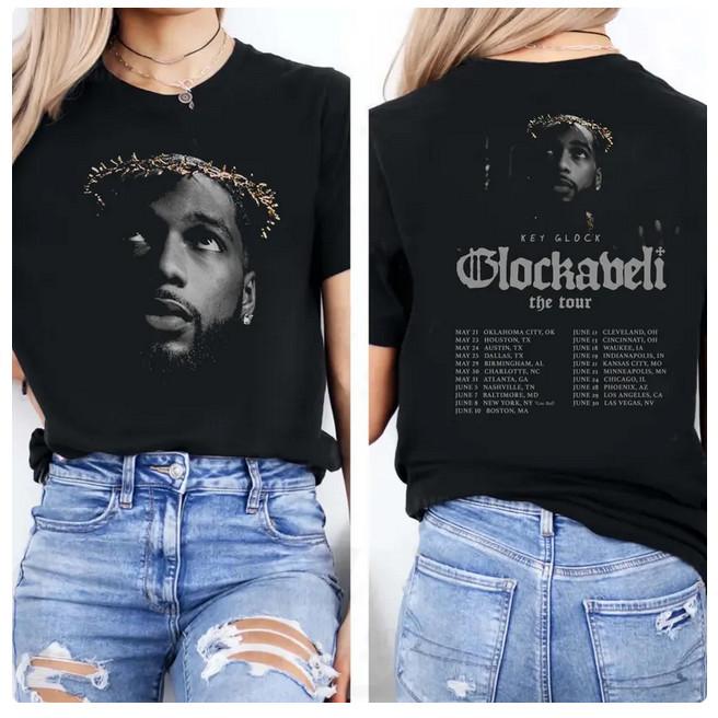 

Key Glock tour 2025 Glockaveli Tour Key Glock tee Key Glock merch Key Glock shir S