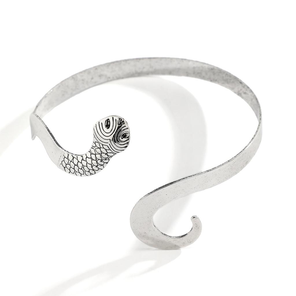 Fashion Personality Small Snake Arm Ring Men's Trendy Punk Exaggerated Adjustable Arm Bracelet Men's Bracelet