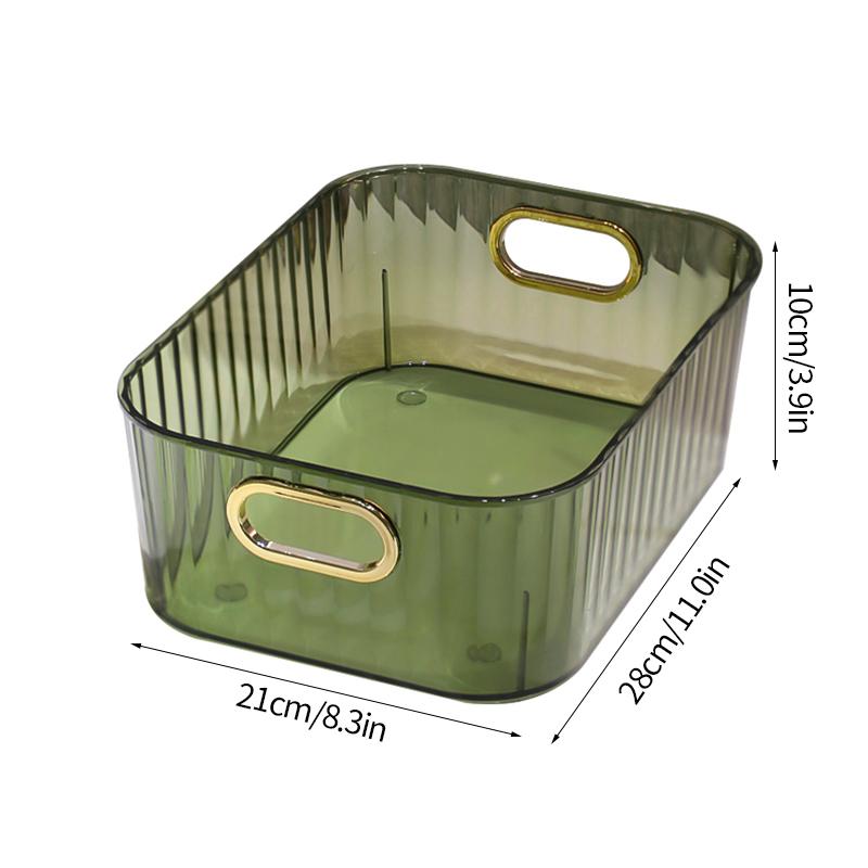 Clear Makeup Organizer Luxury Cosmetic Storage Box Bathroom Dresser Lipstick Deaktop Box Organzier Organizador Maquillaje