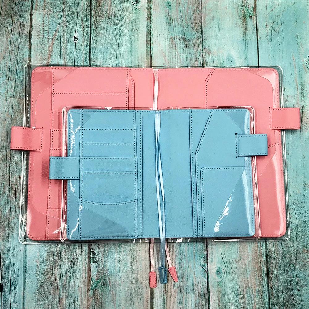Fromthenon Transparent Water-Repellent Notebook Protective Cover Hobo Planner Diary Accessories School Office Supplies Stationery