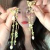 Retro Ethnic Crystal Tassel Earrings: Elegant Water Drop Design for Women
