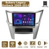 Android Car-Play Car Radio For Subaru Legacy Outback 2009-2014 Multimedia Player Head Unit Stereo GPS Navigation BT WIFI,2+64GB