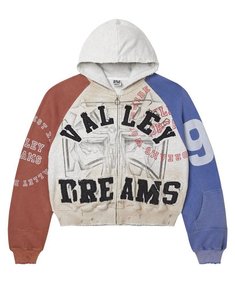 Europe, America 2025 American Graffiti Printing Men's and Women's Loose Casual Zipper Hooded Sweater Trendy Brand