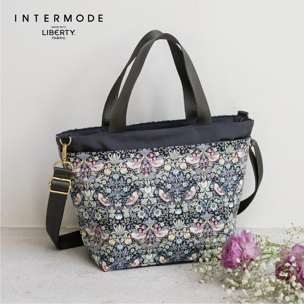 INTERMODE MADE WITH FABRIC Shoulder Bag 19305802 STRAWBERRY THIEF 19305802B Gray LIBERTY. 2-way Women's [B]